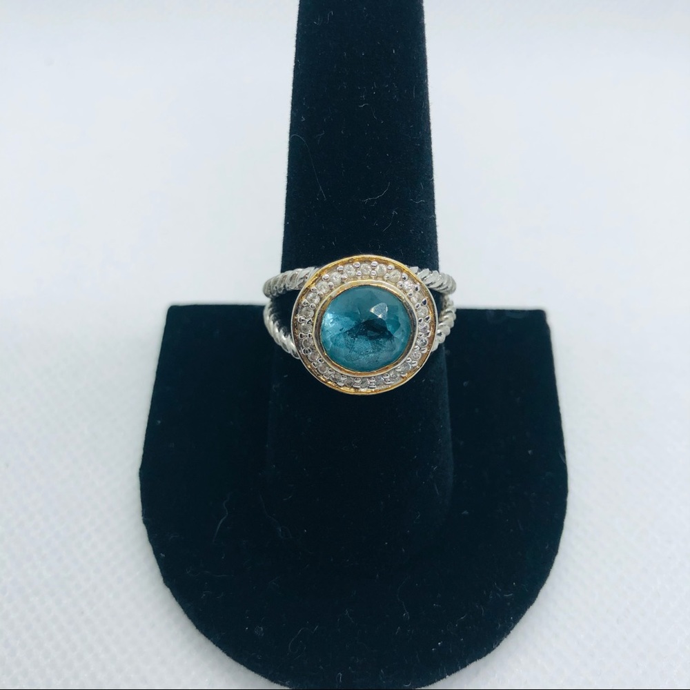 Blue Stone Ring - image 1